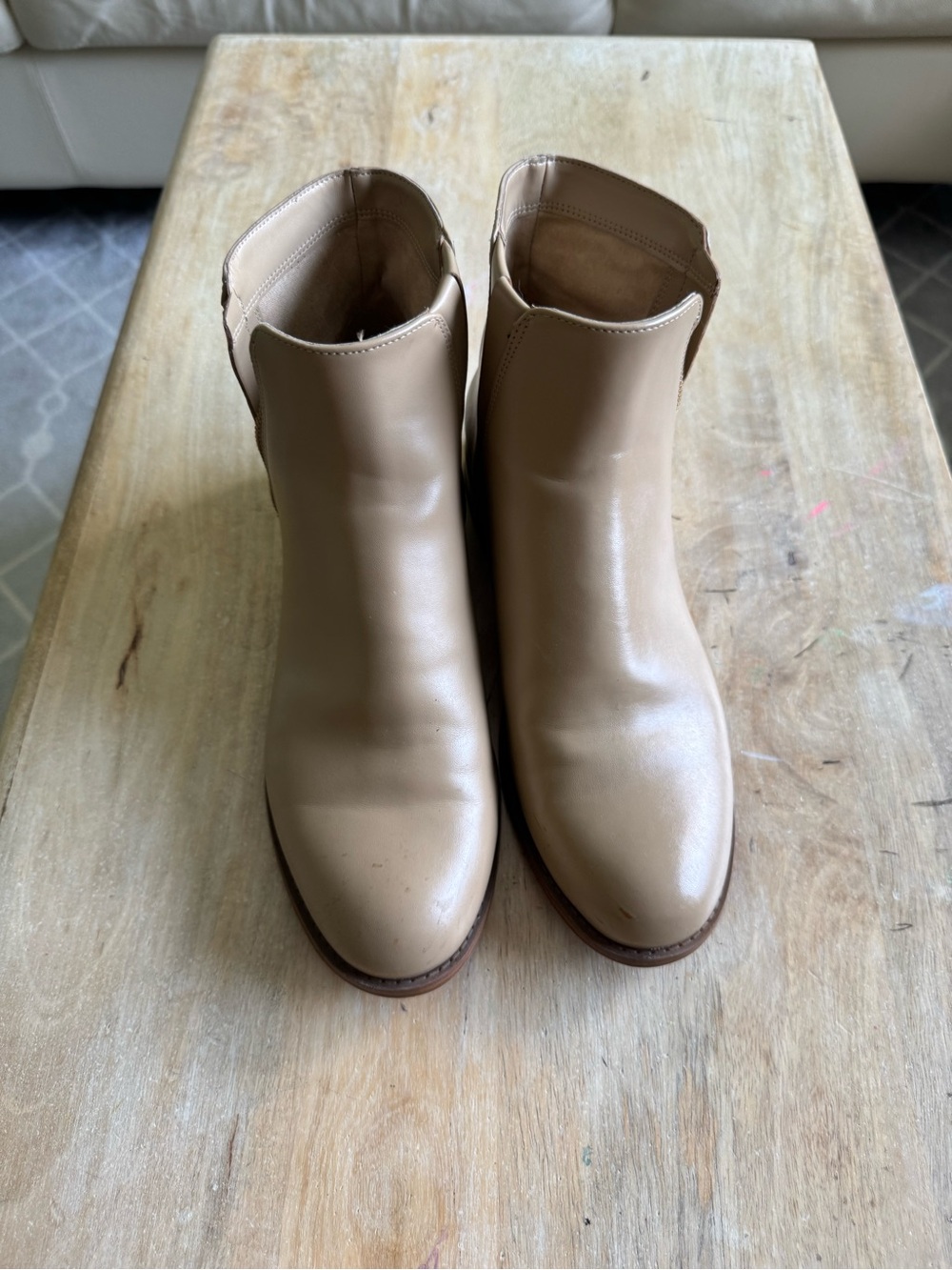 Michael Kors Tan Leather Ankle Booties